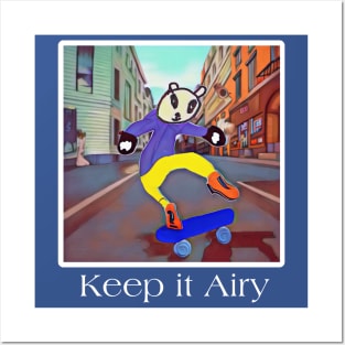 Keep it Airy: Panda Skating Posters and Art